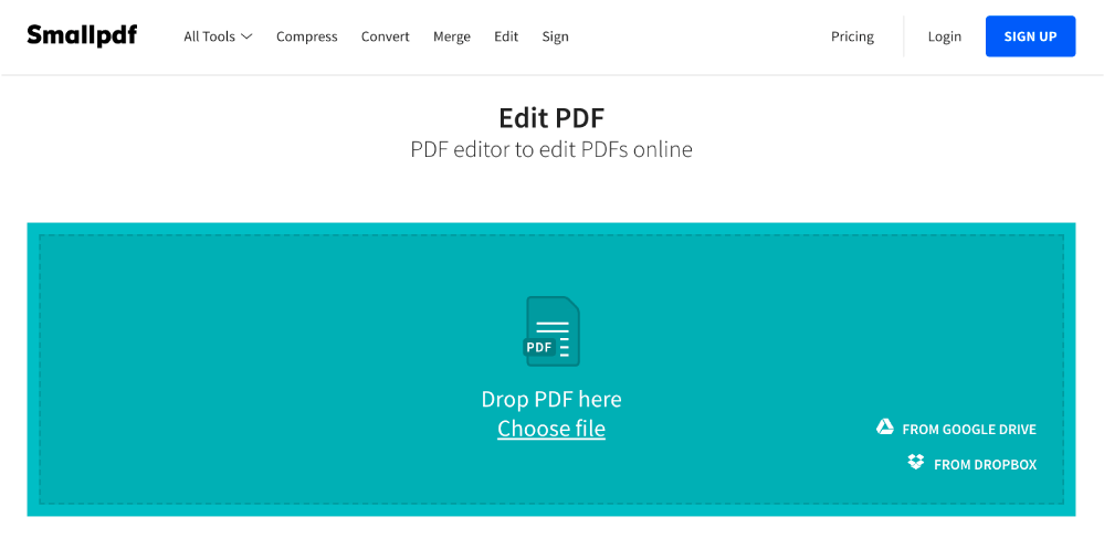 Small Online PDF Editor