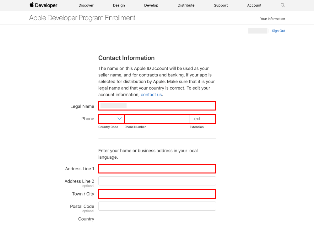 애플 개발자로 가입하는 자신의 애플 아이디를 다시 한번 확인하시고, 아래 iOS 개발자 등록을 개인으로 하는지, 비영리단체, 교육기관, 회사 또는 정부인지 선택한 후 아래 나오는 Continue 버튼을 클릭해주세요.